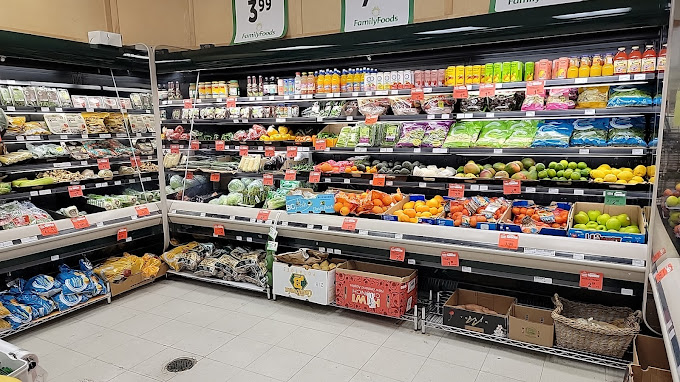 Produce at a grocery store in downtown Calgary