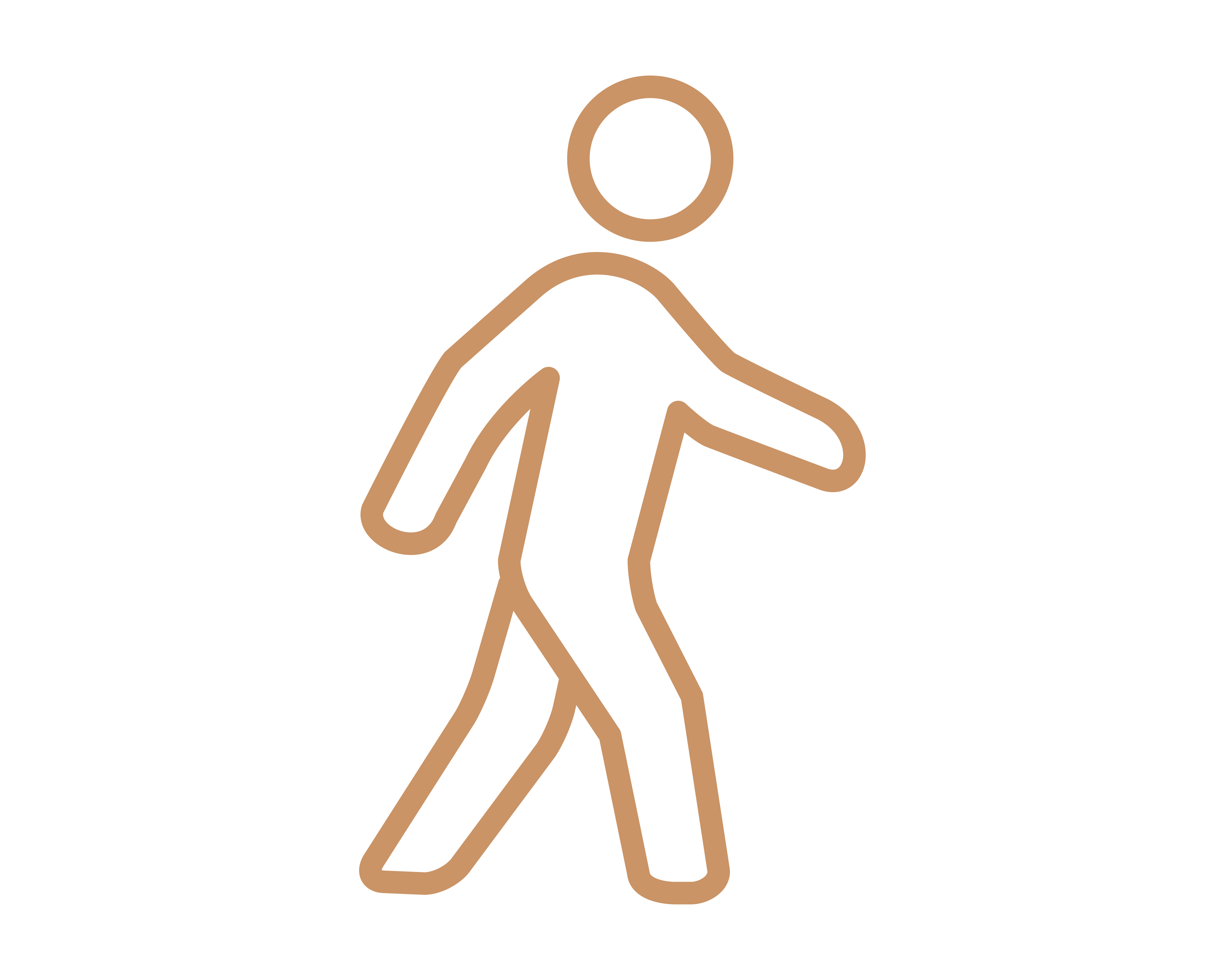 Person walking icon