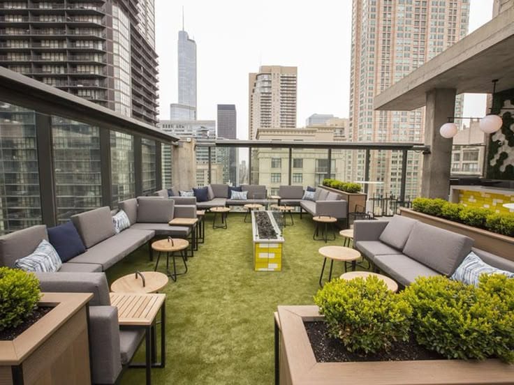 Rooftop patio